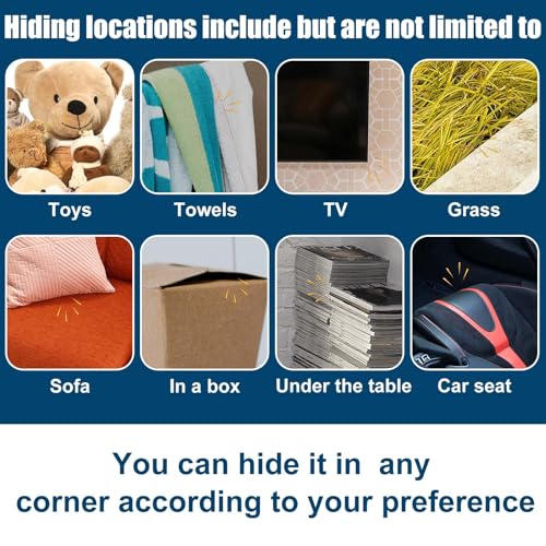 Störend Grille-Geräusche-Streich, Oval Verstecktes Cricket-Geräuschgerät mit 16 Zirpgeräuschen Piepsende Streichartikel für Büro Schule Party Zuhause Freunde Scherzgeschenke (Blau)