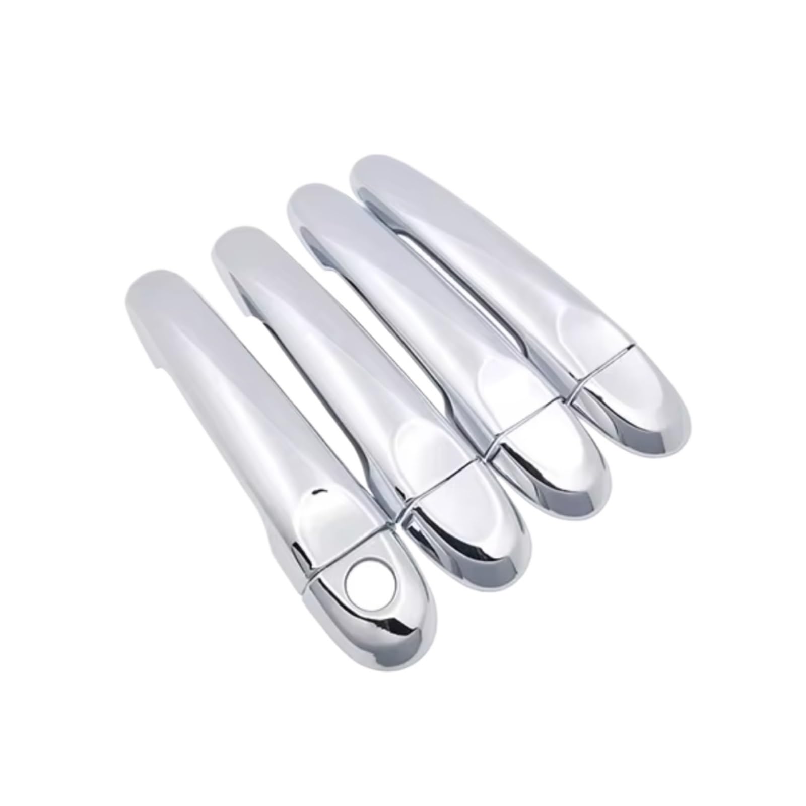 Zcxfdthf 4 Handle 1 Keyhole Door Handle Covers Part Compatible With Nissan For Micra For March K13 2011-2016 Car Exterior Door Handle Cover Trim Accessories Set(4 Handle 1 Keyhole)