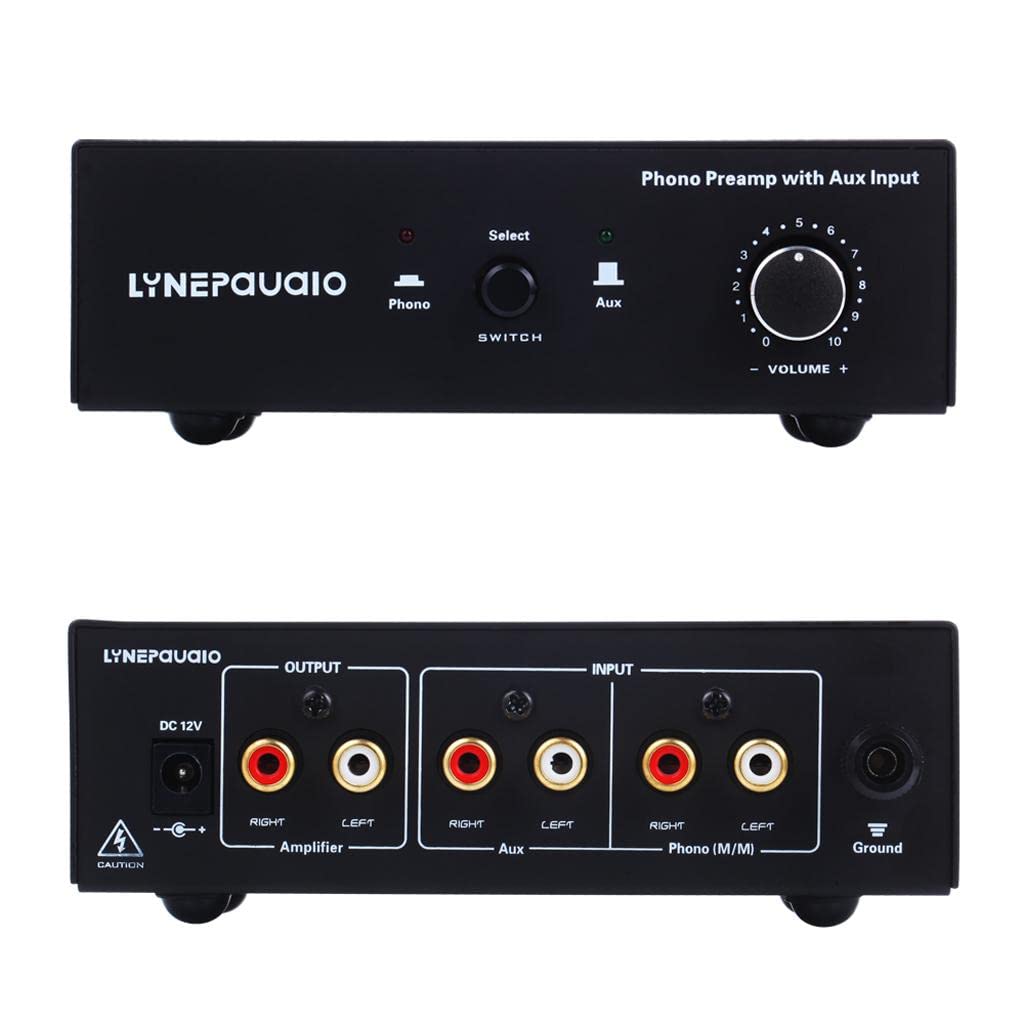 SECRET DESIRE Phono Turntable Pre Amps Signal Amplifier with Auxiliary in & Volume Control-image-11