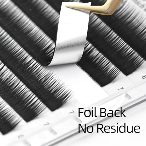NAGARAKU Bottom False Eyelashes Extensions Lower Eyelash Individual Classic 1:1 Soft Natural Single Eyelashes Matte Black 12 Rows (0.10 mm J Curl 5-8 mm Mix Tray) - Image 3