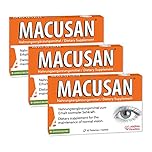 Macusan Supplements for Eyes | Eye Vitamins with Lutein, Zeaxanthin, Ginkgo Biloba, Omega 3 to Improve Eyesight | Lutein Eye Complex | Includes Essential Nutrients for Eyes | Supplements for AMD