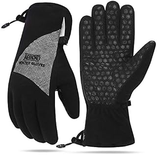 Aegend Winter Warm Gloves - Waterproof & Windproof Thinsulate Thermal Gloves with Wrist