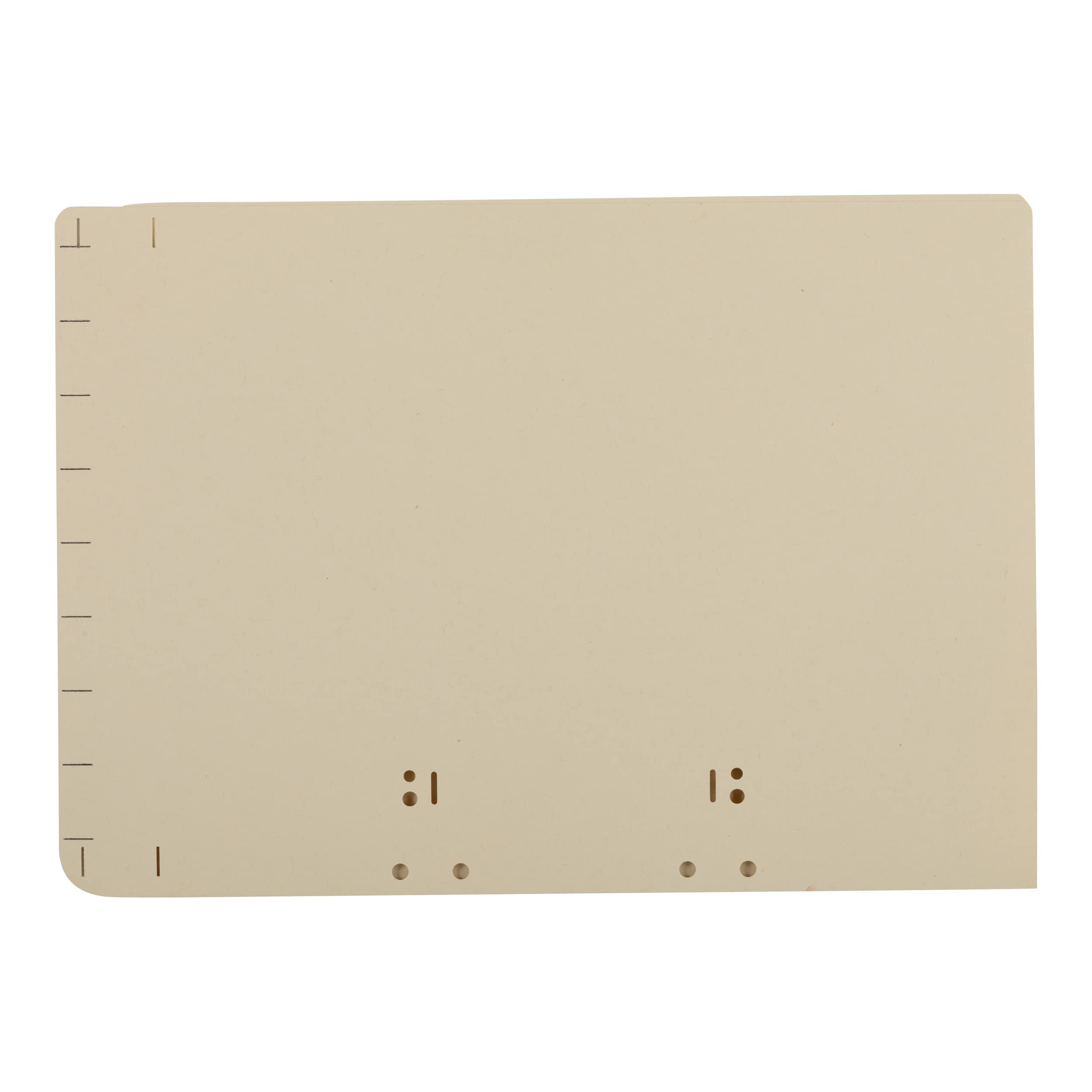 Elba 80401 - Cartella per archivio, cartone kraft, in RC, 230 g/qm, per l'archiviazione in raccoglitore sospeso o raccoglitore a scaffale, confezione da 100, camoscio