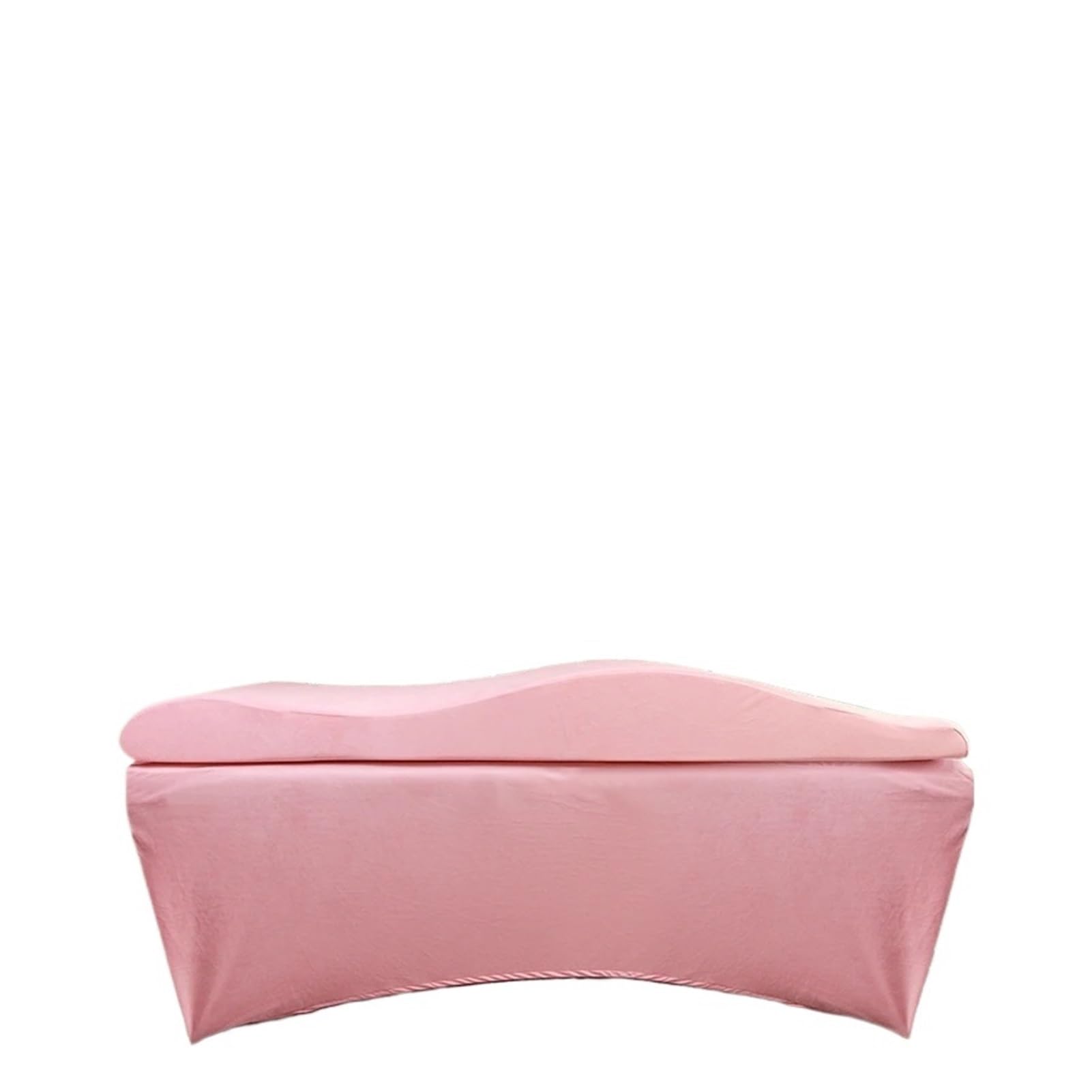 Matelas Table De Massage Surmatelas incurvé en Mousse à mémoire de Forme Rose Lash Beds Coussin Massage(Pink)