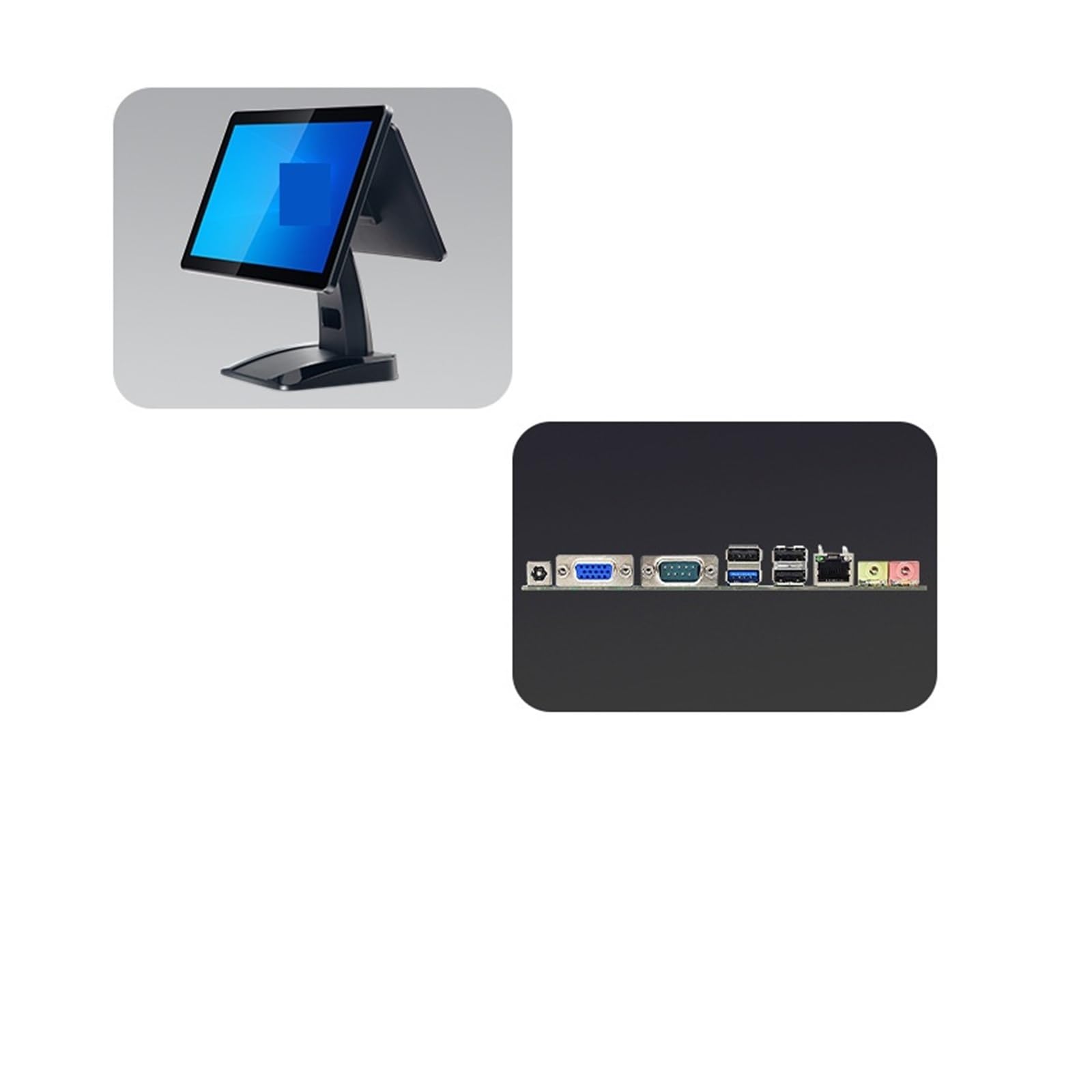 Registratori di cassa, Registratore di cassa da 15,6 pollici a doppio schermo, macchina POS, registratore multilingue
