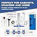 Cabinet Installation Tool Complete Set – Adjustable Hardware Template for Handles, Knobs, Drawer Pulls – Handle Jig, Concealed Hinge Jig, Automatic Center Punch, Drill Bits, Storage Bag