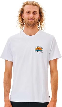 Rip Curl Rays and Hazed T-Shirt - Optical White