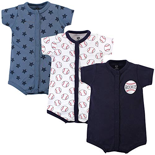 Image of Hudson Baby Unisex Cotton Rompers