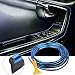 EJ's SUPER CAR Car Interior Moulding Trim, 16FT(5M) Electroplating Color Film Car Interior Exterior Decoration Moulding Trim Rubber Seal Protector Fit for Most Car(Blue)