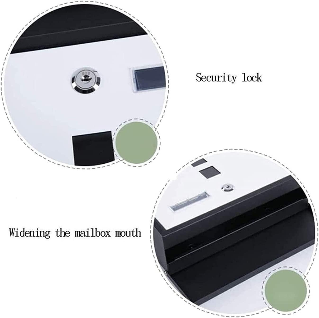Suggestion Box Donation and Ballot Box Stainless Steel Wall Mount Mailbox with Lock, Vertical Post Box with Newspaper, Letterbox Holder for Modern Houses Residential Outdoor Mail Drop & Collection Box