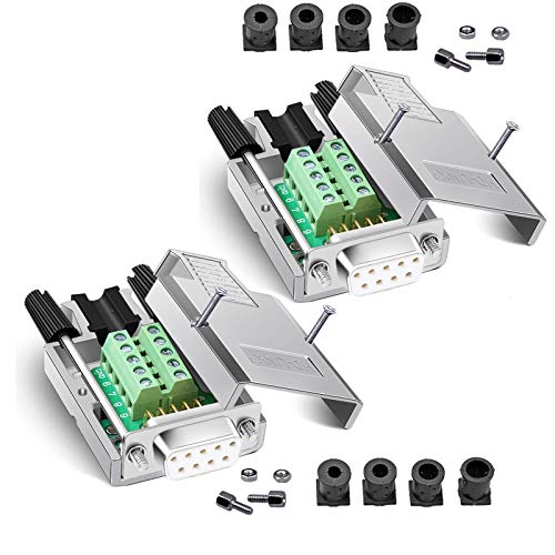Connecteur de dérivation DB9 femelle RS232 adaptateur 9 broches D-SUB sans soudure