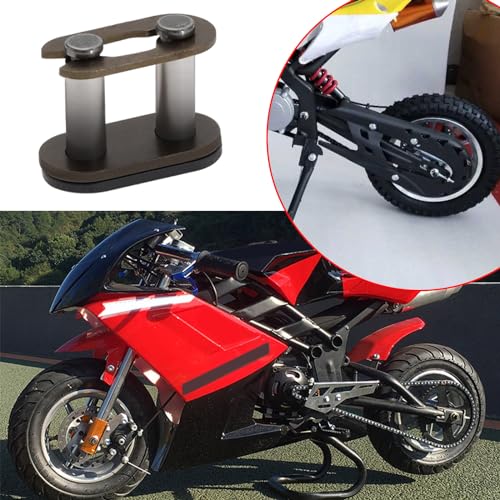eMagTech 10 Stück T8F Kette Master Link Stahlkettenglied für 43 Cc 47 Cc 49 Cc Mini ATV Quad Dirt Scooter Pocket Bikes Kettenersatzteil
