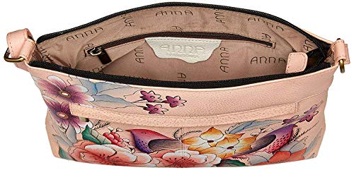 Image of Anna by Anuschka Women's Genuine Leather Medium Crossbody with External Zipper Pocket