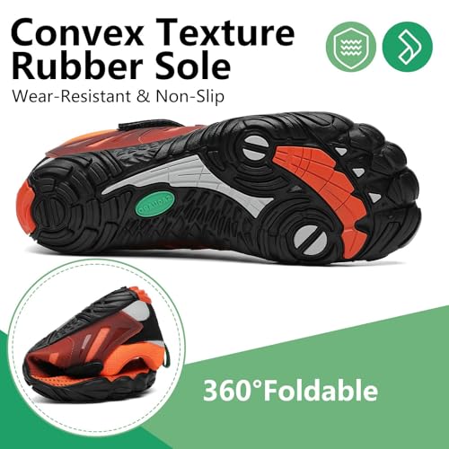 Image of SAGUARO Womens Mens Barefoot Shoes Minimalist Trail Runner Wide Toe Box Zero Drop Outdoor Cross Training Shoe