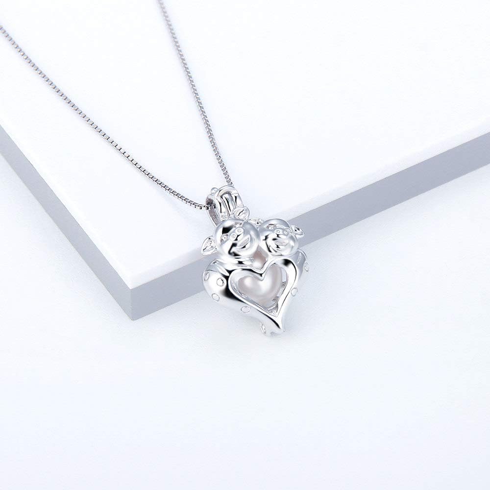 925 Sterling Silver Double Pig Cage Pendants Crafting Charm for DIY Necklace Bracelet Jewelry Making - Image 5