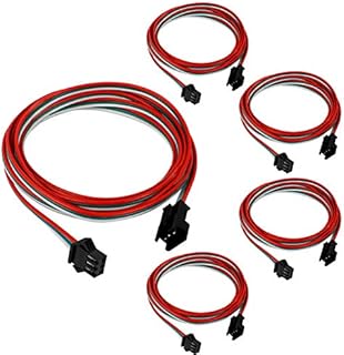 Jubaopen 2M/3Pin Male Female Plug LED Connector Cable LED Connector Cable Plug Light Controller Wire for WS2811 WS2812b SK1903 SK6812
