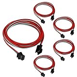 conector 3 pines tractor Materiales de alta calidad: Este LED extension cable está hecho de cobre y PVC, el núcleo de cobre es altamente conductor y la carcasa de PVC está hecha de material aislante para ayudarlo a tener un entorno de iluminación más seguro.