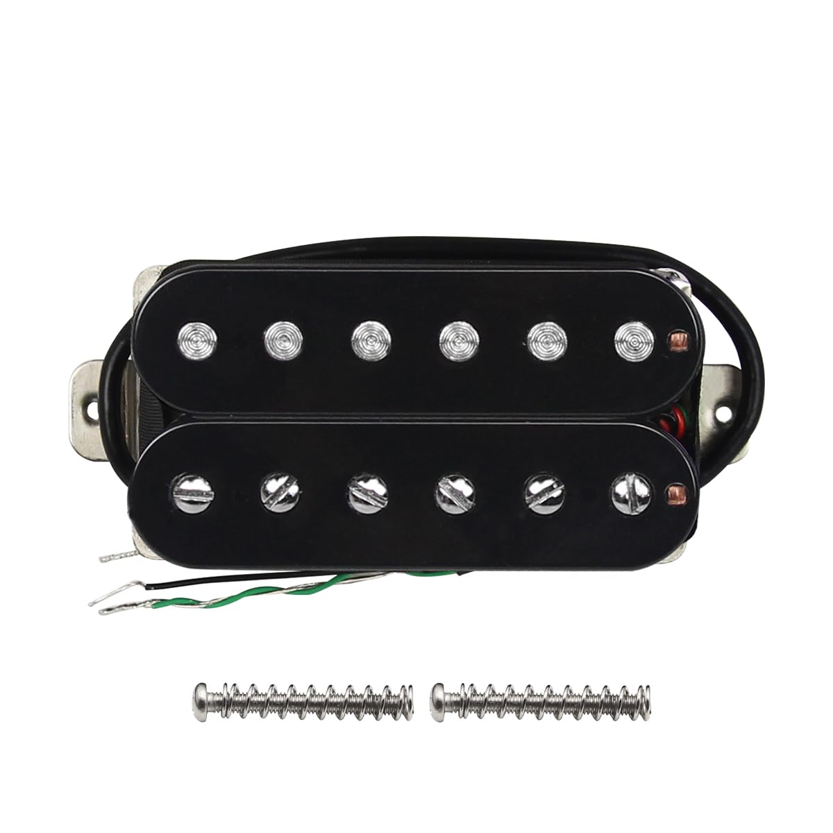 FLEOR Alnico 5 HSS Single-Coil Humbucker Tonabnehmer Set 14-15K Schwarz