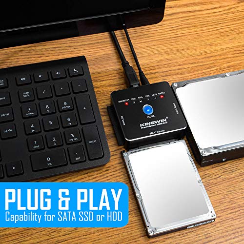 image for Kingwin USB 3.0 to SSD/SATA/IDE Adapter for 2.5 Inch, 3.5 Inch, 5.25 I