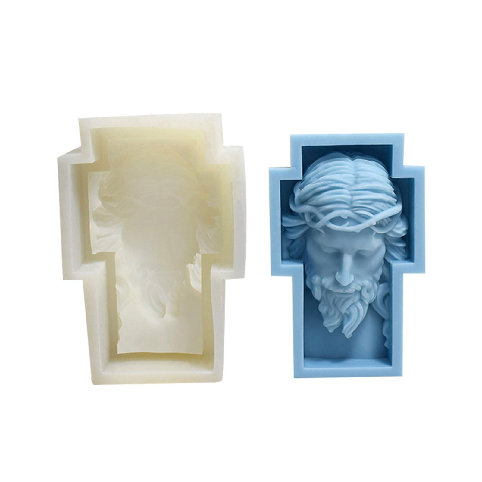 Kalttoy Flexible Molds Detailed Portrait Silicone Molds for European Face Portrait Home Decorations Making for Crafting