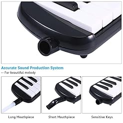 Asmuse Mélodica 32 Touches Clavier de Style Piano Instrument Musical Organ ou Accordéon avec 4 embouchures(2 extensibles… - Les Beatles, Paul McCartney, John Lennon, RIngo Starr, George Harrison Asmuse Mélodica 32 Touches Clavier de Style Piano Instrument Musical Organ ou Accordéon avec 4 embouchures(2 extensibles… – Image 6