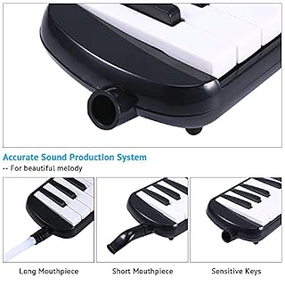 Asmuse Mélodica 32 Touches Clavier de Style Piano Instrument Musical Organ ou Accordéon avec 4 embouchures(2 extensibles… - Les Beatles, Paul McCartney, John Lennon, RIngo Starr, George Harrison Asmuse Mélodica 32 Touches Clavier de Style Piano Instrument Musical Organ ou Accordéon avec 4 embouchures(2 extensibles… – Image 6