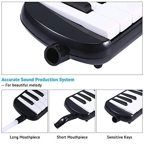 Asmuse Mélodica 32 Touches Clavier de Style Piano Instrument Musical Organ ou Accordéon avec 4 embouchures(2 extensibles… - Les Beatles, Paul McCartney, John Lennon, RIngo Starr, George Harrison Asmuse Mélodica 32 Touches Clavier de Style Piano Instrument Musical Organ ou Accordéon avec 4 embouchures(2 extensibles… – Image 7