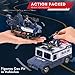Liberty Imports 8 PCS Police Rescue Patrol Toy Vehicles and Figures Playset - Helicopter, SWAT Truck, Motorcycle, Action Figures, K-9, Weapons, and Accessories for Kids Imaginative Pretend Play