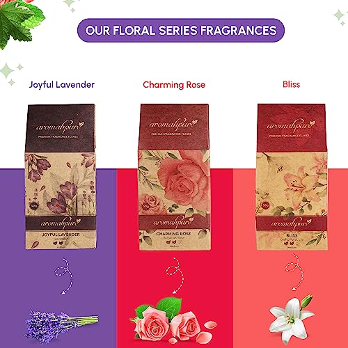 Aromahpure Premium Car Perfume Fragrance Flakes - Joyful Lavender, Luxury Car Air Freshener Made Organically With Essential Oil, Grains, And Flakes - 50 Gms, Fragrant For 30 Days.(Pack Of 2) #TOP6