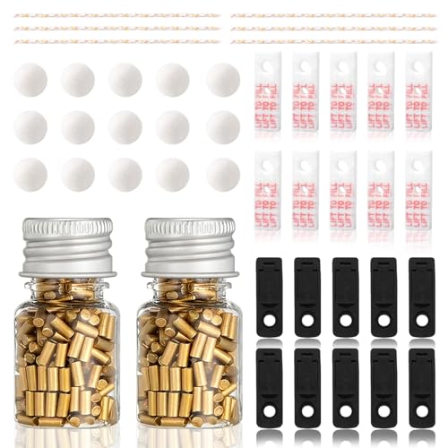 Feuerzeug Mit Zubehör Set - 400x Feuerstein, Dochte, Watte, Dichtungen & Filz - Universal Ersatz Flint Für Den Meisten Feuerzeugen, Wartungskit & Ersatzteile Für Zippo Feuersteine Und Zubehör