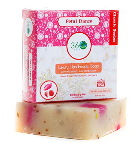 360Feel Cut Flower Soap -5Oz Handmade Soap Bar -Floral With Undertones- Pure Essential Oil Natural Soaps Gift Ready #TOP3
