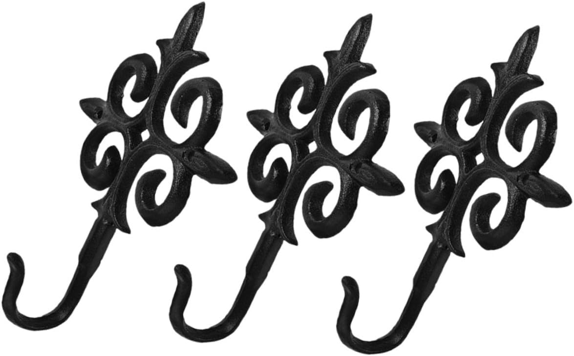 FOMIYES 3pcs Heavy Duty Iron Flower Pot Hooks for Outdoor Hanging Planters Garden Basket Wall Brackets Sturdy Metal Hangers for Outdoor Plants and Bird Feeders
