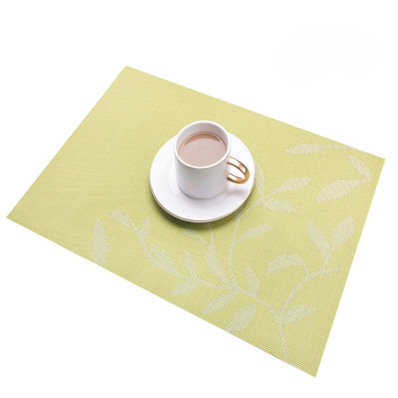 Sets de table faciles à nettoyer contre les taches et la chaleur en PVC