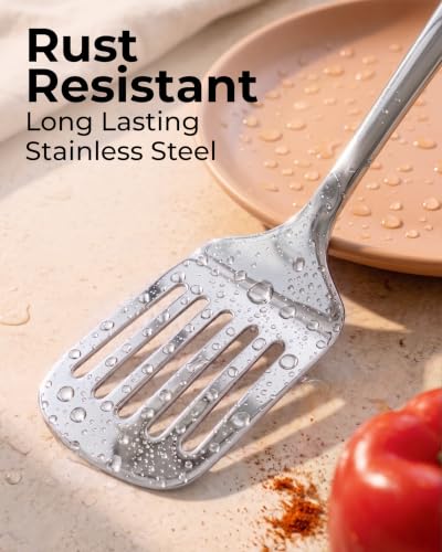 Image of Zulay Kitchen Stainless Steel Slotted Spatula Turner