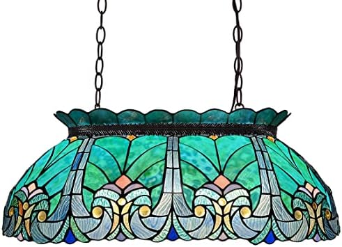 Tiffany Pool Table Lights Billiard Light 28" Stained Glass Island Lighting