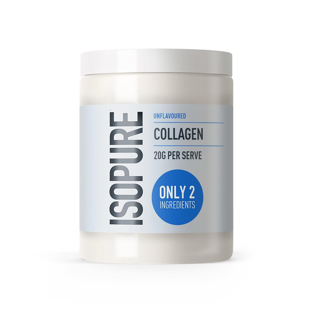 Isopure Kollagenpulver Geschmacksneutral mit Vitamin C – 20 g reines Kollagen pro Portion, zuckerfrei, ohne künstliche Aromen oder Süßstoffe, unterstützt Haut und Gelenke – 300 g