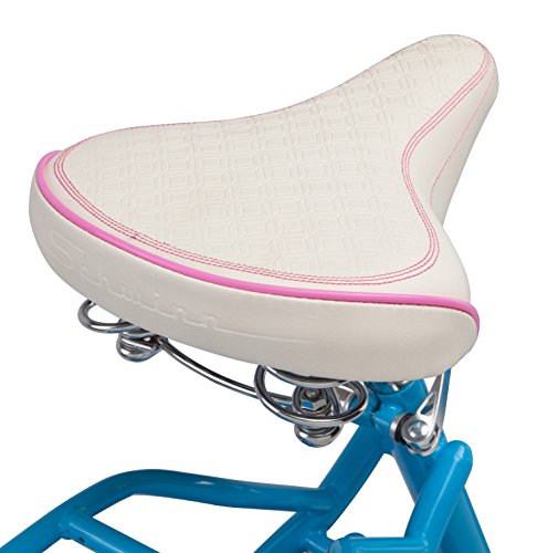 Schwinn Baywood Beach Cruiser Bike for Men Women, Ages 8 Up or Rider Height 4'8"-5'6", 24-Inch Wheels, Single Speed, Rear Cargo Rack, Bright Blue by Schwinn - Image 4