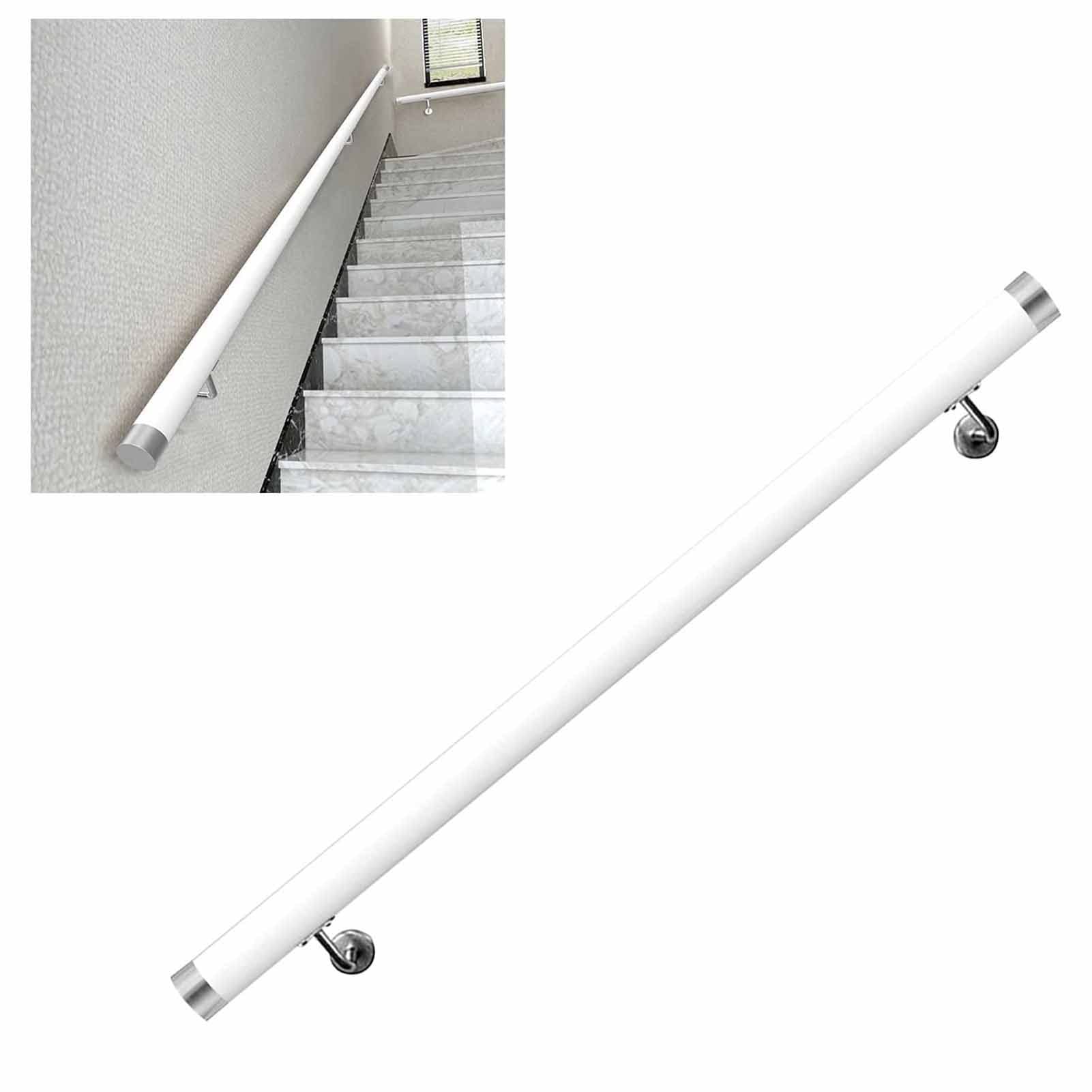 Main courante en bois haut de gamme pour fixation murale robuste