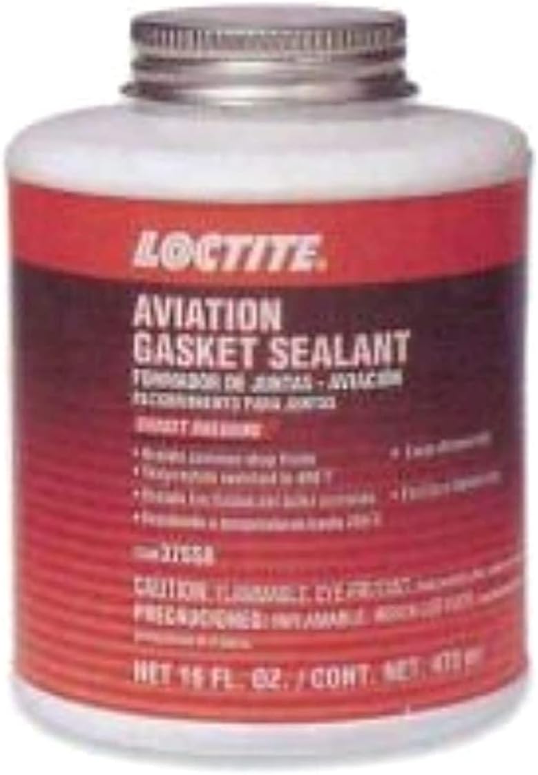 Loctite 1525607 Aviation Gasket Sealant 16oz Brush Top Can, 1 Pack Automotive