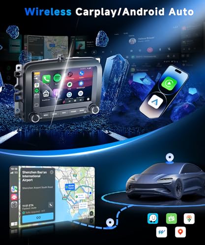 VECHTEL 4G+64G Autoradio Android 15 per Fiat 500L 2013-2019, 7 Pollice HD Schermo Auto Radio co Carplay Android Auto senza Fili GPS Wi-Fi USB Bluetooth Radio FM RDS Retrocamera