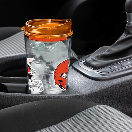 Image of Rico Industries NFL Football Double Wall Classic 16oz Or 20oz Tritan Tumbler W Lid