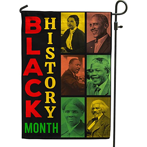 Schwarze Geschichte-Monats-Gartenflagge, schwarze Geschichte-Dekoration, Flagge zum Aufhängen im Freien, 30,5 x 45,7 cm Cover