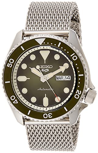 セイコー メンズ 5 スポーツ 自動腕時計 ステンレススチールストラップ シルバー 22 (モデル:SRPD75)