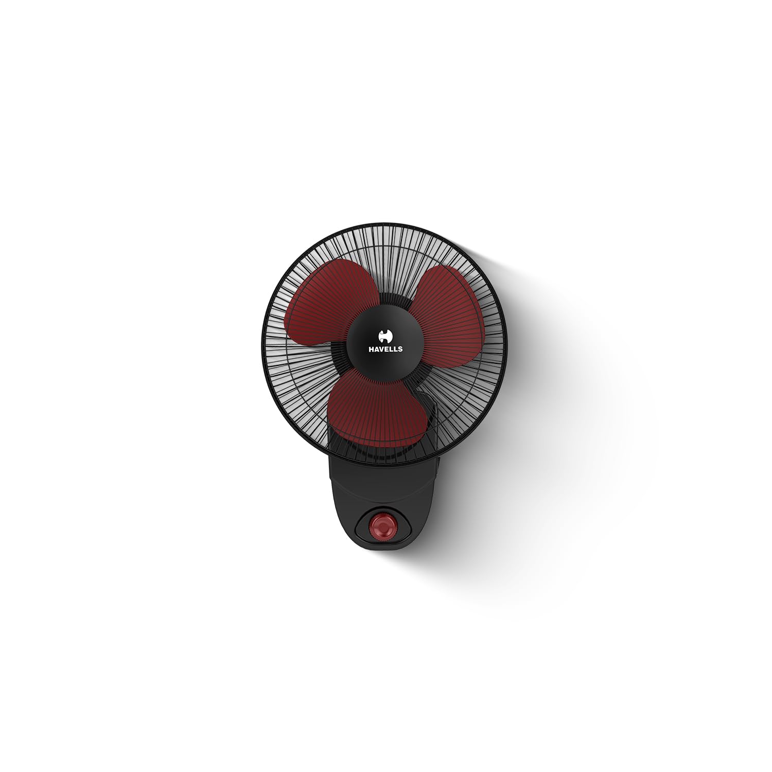 Havells CANDY HS Wall & Table Fan 230 mm 100% Copper Wire Motor| Watt: 60|Air Flow: 35 cmm|Speed: 2700 RPM|2 Year Warranty(Red)