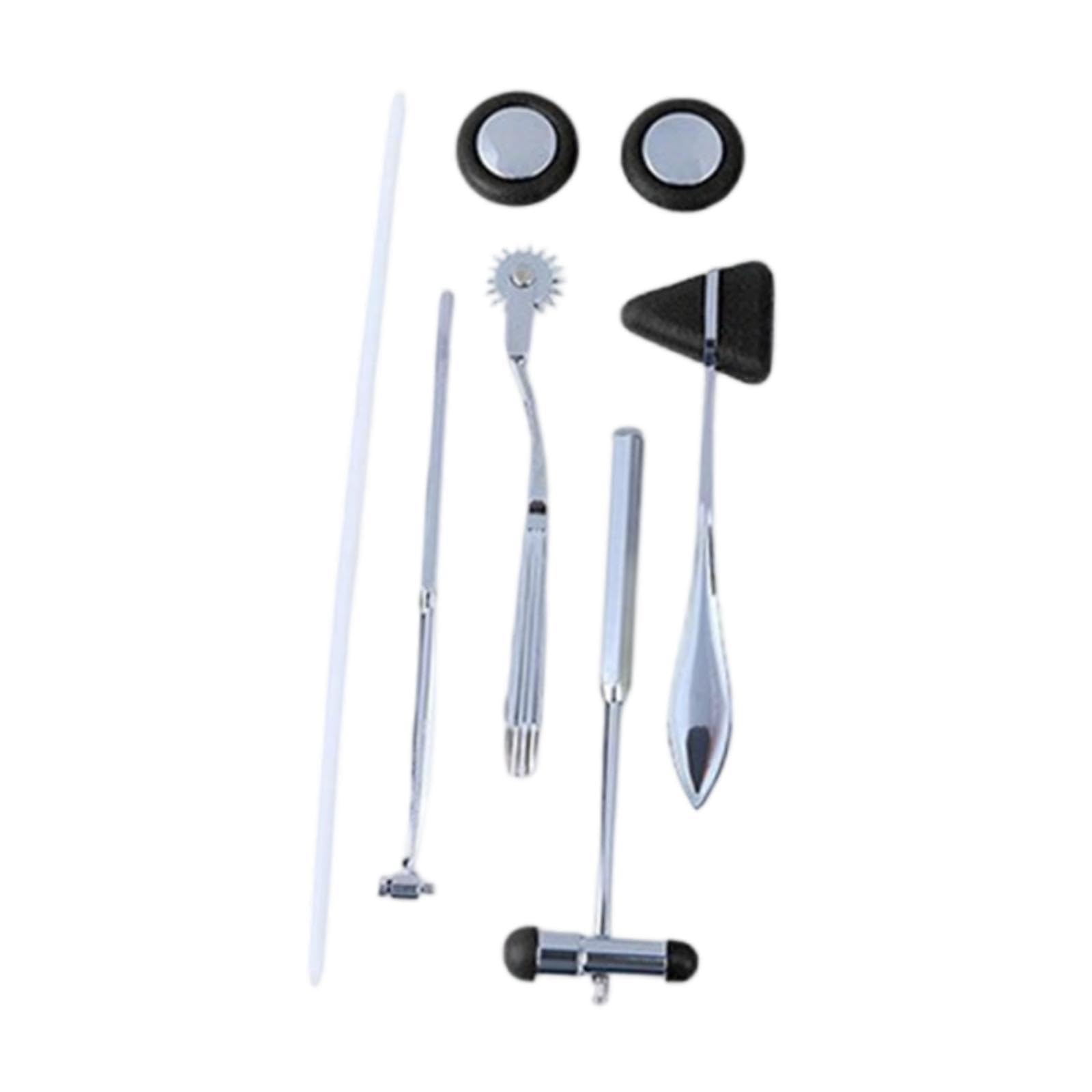 predolo Juego de percusión neurológica, accesorio para enfermeras, herramienta de diagnóstico médico para pruebas clínicas, martillos para, Negro