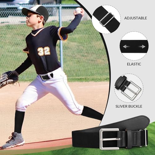 JASGOOD Baseball Socks,Belt and Baseball Combo Set for Toddler/Youth,Softball Set 2 Socks 1 Belt and Baseball for Boys Girls2
