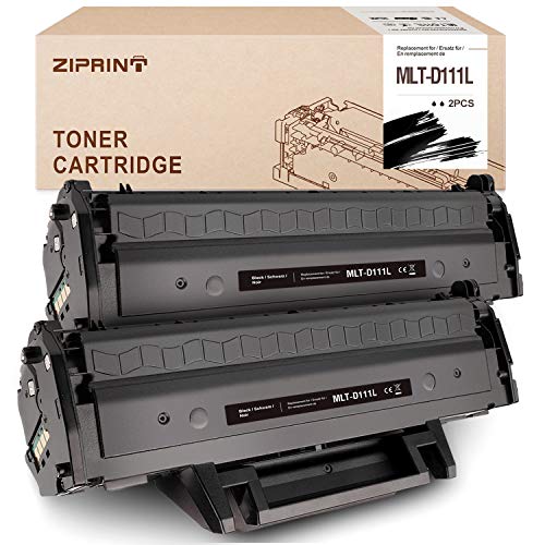 ZIPRINT 1800 Páginas Tóner Compatible Samsung MLT-D111L D111L para Tóner Sansung Xpress M2026W M2070FW M2070F M2022W M2020 M2020 M2027W(2,Negro)