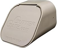 GutterGate 3x4 Type-A Downspout Guard White - Original USA-Made Pest Deterrent for Gutters