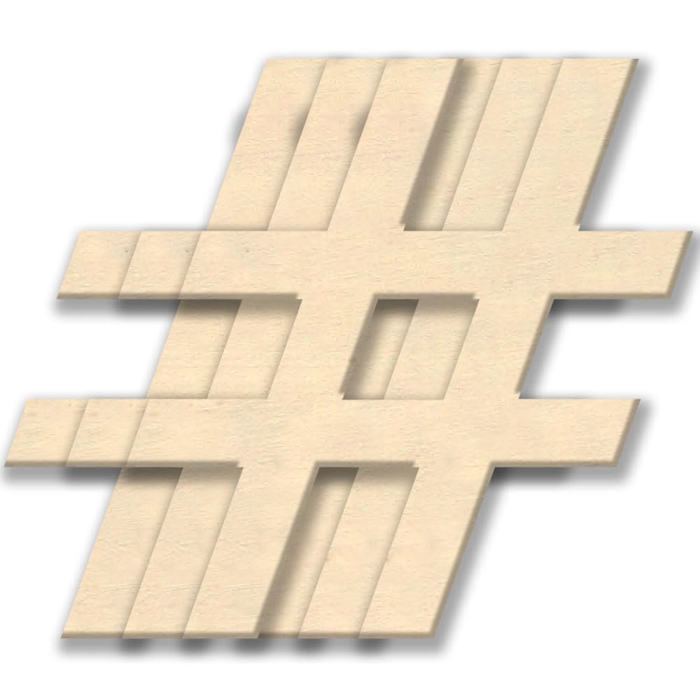 The Crafts Outlet 4-in Family of Wood Shape 4mm Thick Shape (Moon and Star) Medium Unfinished Plywood, 3-Pack