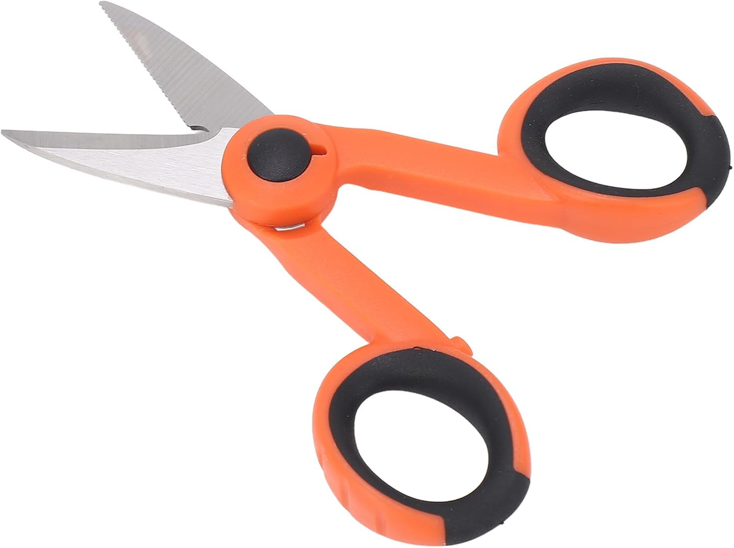Electricians Scissors Utility Tool Ergonomic Handle for Solid Copper Wire Fiber Optic Cable Cutting